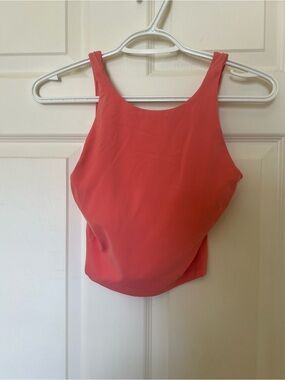 Lululemon high neck align tank size 4 raspberry cream